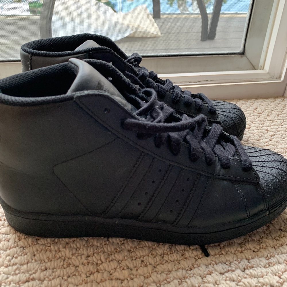 High top adidas pro model